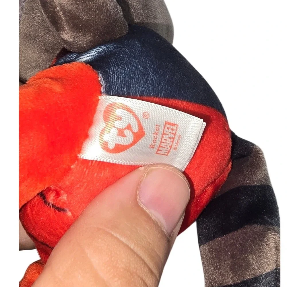 Ty Marvel Beanie Babies Rocket Raccoon Guardians of the‎ Galaxy Plush Toy